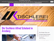 Tablet Screenshot of cuk-scholand-tischlerei.de